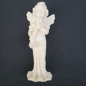 Italian Angel Figurine with Musical Instrument ~ 1970s ~ Great for Holiday Décor